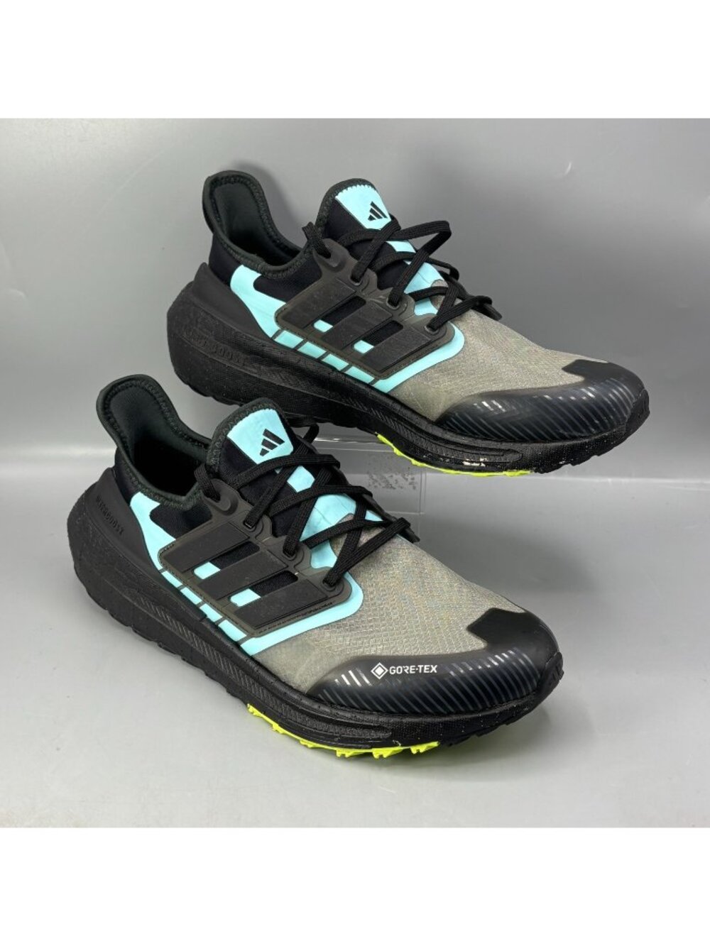 adidas Ultra Boost Light Gore-Tex Mens 11 Black Blue Lace Up Performance IE1683